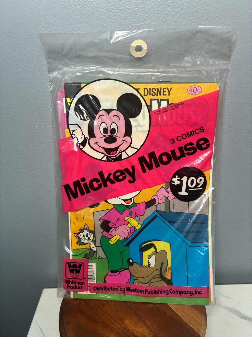 Sealed Walt Disney Mickey Mouse Whitman 3 Comic Book Pack NOS